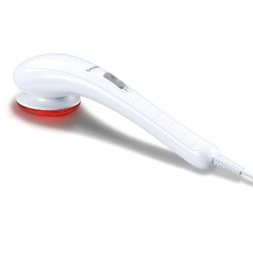Beurer MG21 - Aparato de Masaje con infrarrojos, intensidad graduable, 3 cabezales distintos, color blanco