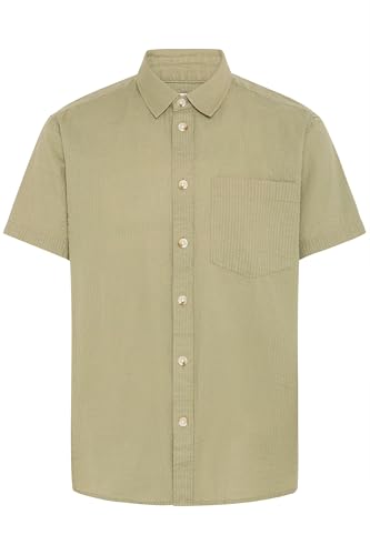 Chemise à manches courtes homme 100% coton coupe droite respirante