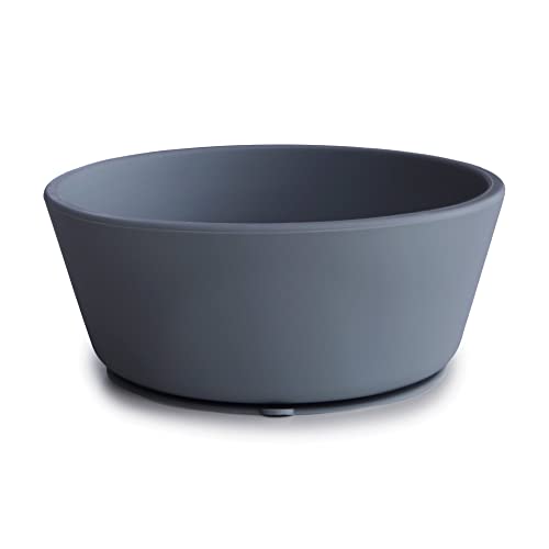 Image of mushie Silicone Suction Bowl | BPA-Free Non-Slip Design (Tradewinds)