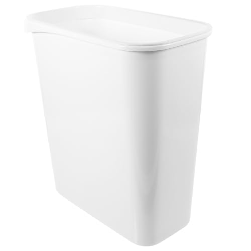 Poubelle sans couvercle blanche en plastique design pour la cuisine et les chambres
