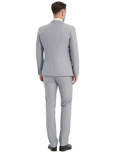 Suits for Men Slim Fit 3 Pieces Notch Collar Tuxedo Blazer Vest Pants Shirt Bow Tie Prom Party Wedding Business Dinner2