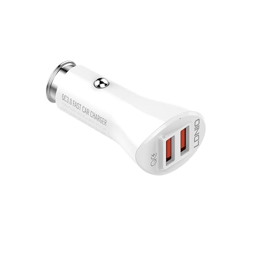 شاحن من لدنيو بتقنية USB، متوافق مع أجهزة USB وأجهزة منفذ لايتنينج، بمنفذين