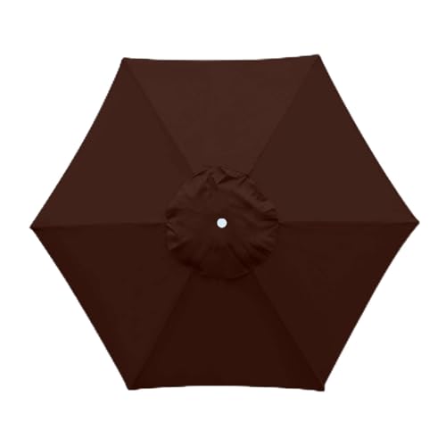 大型 パラソル 交換生地 200/250/270/300cm 防水 UVカット 替えキャノピー 折りたたみ 汎用 ビーチパラソル 替え布 丈夫なガーデンパラソル置換布 のために使用される ガーデニング ベランダ カフェ レストラン 公園(コーヒー,250c