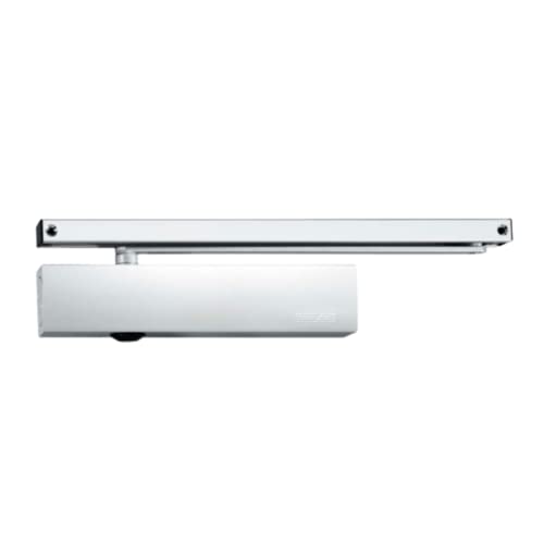 Ferme-porte Geze GEZE TS5000 en argent - Kit complet avec plaque de montage et rail coulissant