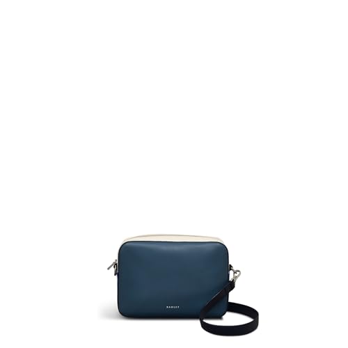RADLEY London Sion Close - Colour Block Women's Mini Zip Around Crossbody Bag, Cadet