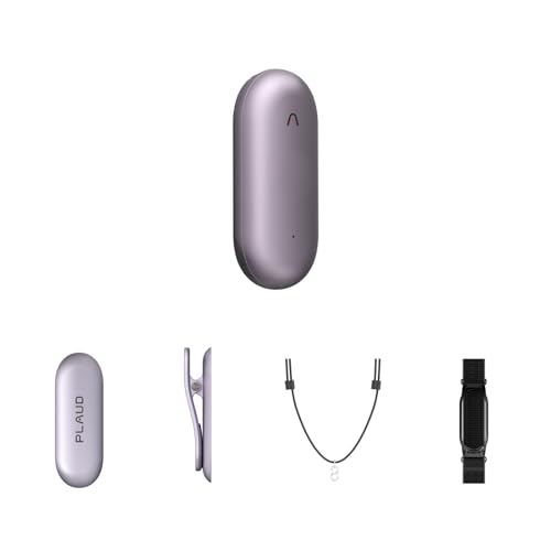 Enregistreur Vocal IA pour cours réunions Plaud NotePin Violet