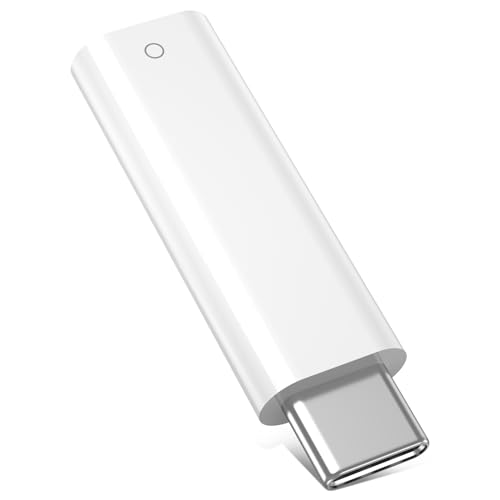 COOYA USB C to Pencil Adapter for Apple Pencil 1st Gen, USB-C Male Charging Adapter for iPad 10th Gen Bluetooth Pairing Type C iPencil Charger Connector for iPad 11 A16 Chip 2025