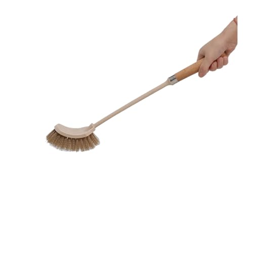 Toilet Brush Set, Cepillo de Limpieza de Inodoro de Madera con Mango Largo(Style 3)