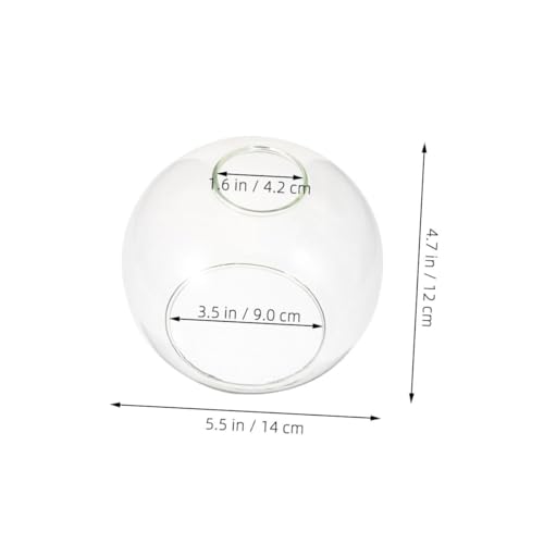 Image of Cabilock Double Hole Globe Glass Lamp Shade Pendant Light Cover Stylish Replacement for Home and Farmhouse Decor Easy Bulb Change