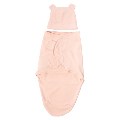 Image of Cuddle Club Swaddles for Newborns - Baby Swaddle Blanket for Boys & Girls - Adjustable Hook-and-Loop Cotton Wrap for Newborn 0-3 & 3-6 Months with hat