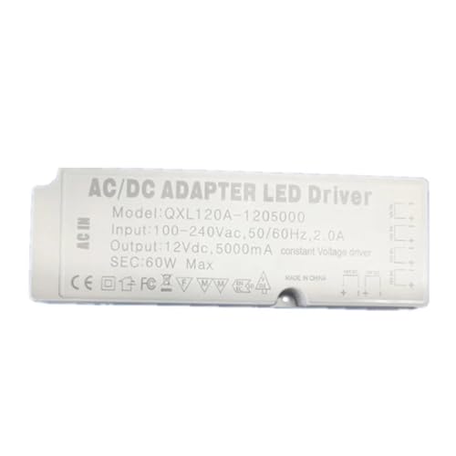 Transformateur d'éclairage 6 ports DC12V 60W avec prise EU