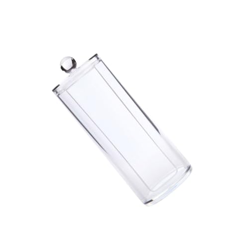 COLLBATH Caja Organizadora Transparente para Bastoncillos de Algodón con Tapa Protectora Contenedor Multiusos para Cosméticos y Accesorios para Baño y Viajes