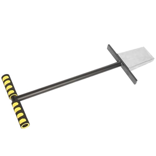 Bodenprobe aus Edelstahl, 68 cm, mit Fußpedal, T-förmiges Design für Rasen, Golfplatz, Gartenarbeit, Landwirtschaft, Wurzeltiefenanalyse und Feuchtigkeitstests