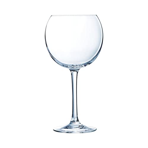 Chef&Sommelier - Lot de 6 Verres à Pied Cabernet Ballon en Cristallin - Verres de Dégustation Sobres et Élégants - Résistance Hors Norme - Transparence Absolue - Verres à Vins et Cocktails de 47 cl