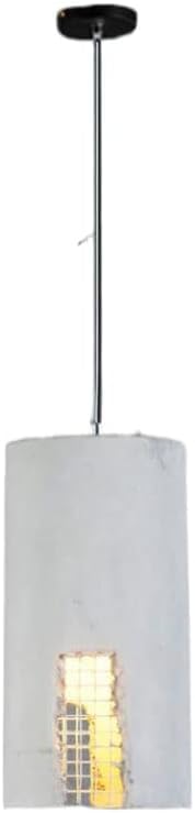 Suspension en béton gris E27 au design moderne et style industriel pour salon