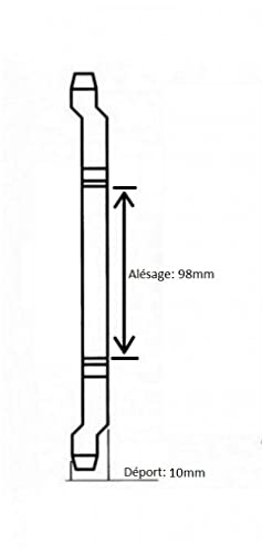 Couronne de transmission 54 dents pour optimiser la Mobylette MBK