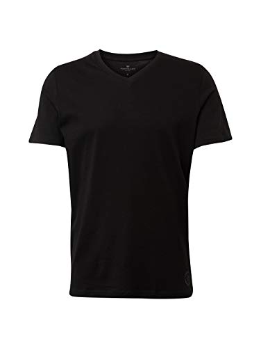 TOM TAILOR Herren T-Shirts/Tops T-Shirt im Doppelpack Black,XXXL