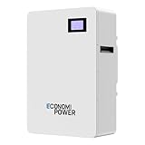 EconomiPower 48V 200ah Lifepo4 Battery Wall Mounted, 10.24KWh Solar Storage 8000+ Cycles 48V Rechargeable Lithium Battery with 200A BMS for Photovoltaic System, Home Use, Emergency, RV