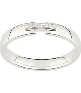 Alliance Pavla 3 mm or blanc bague de mariage avec diamants élégance au quotidien taille 61