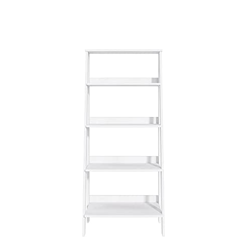 Estante para Livros Escada 4 Prateleiras Tok Yescasa Branco Fosco