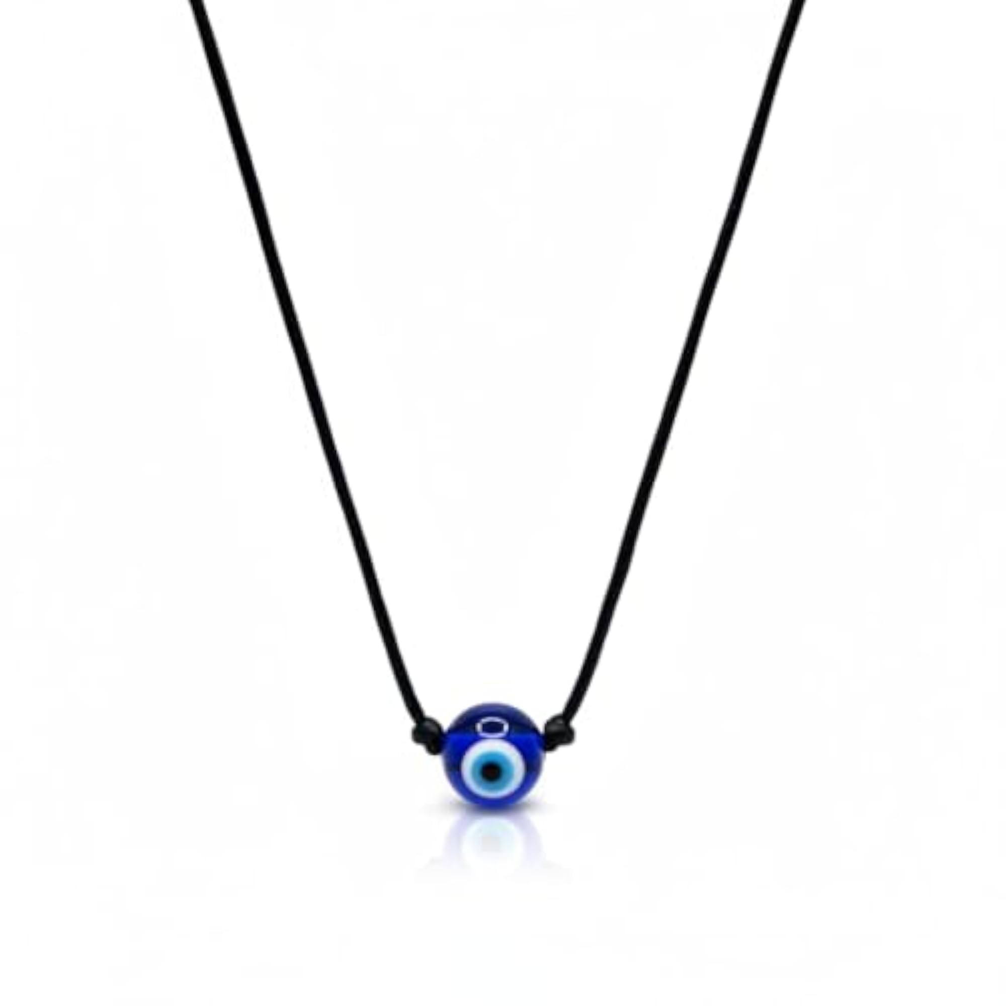 Trendy Evil Eye Pendant Necklace with Black Thread, Unisex Gift