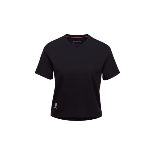 Mammut Massone Camiseta Cropped Mujeres Parche Negro S