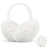 YSense Earmuffs Ear Warmers for Women Winter Fur Adjustable Foldable Ear Muffs Gifts