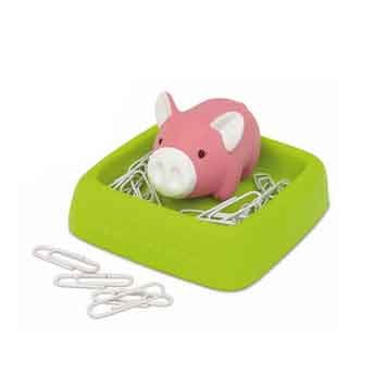 Magnetic Door Decorative Paper Clips Pig Statue Pink Original – sëmk Stylish Office Accessory