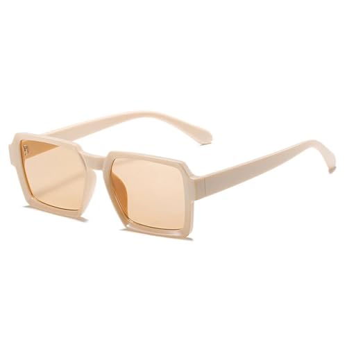 Lunettes de soleil vintage orange et marron tendance avec protection UV400