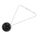 Cabilock Bling Ball Rückspiegel Anhänger für Frauen Auto Innenraum Dekoration Kristall Ornament mit Strass Schwarz Gradient Design für Stilvolle