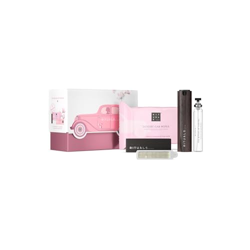 RITUALS The Ritual of Sakura Autoparfum Geschenkset Enthält ein Autoparfum eine Packung Autotücher und einen wiederverwendbaren Holzhalter mit 2 nachfüllbare Lufterfrischern