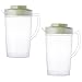 Luxshiny 2 Pezzi di Brocca Acqua Limpida Bevanda Caraffa 2 Litri Brocca Acqua Brocca Fredda Succo di Succo di Succo di Succo per Succo di Limonata Bevande da Tè Freddo Latte Verde