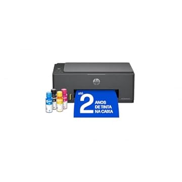Impressora Multifuncional HP Smart Tank 583 Tanque de Tinta Colorida Wi-Fi com autorreparo, USB - Impressora, Copiadora e Scanner Cor: ‎Branco (4A8D8A