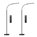 marctronic Floor Lamp 2 Pack, 18W 1800LM Bright LED Floor Lamp with 2 Remotes & Works with Smart Plug, Dimmable Timing Eye Caring Standing Reading Floor Lamps for Living Room Bedroom Office