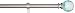 AmazonBasics - Barra de cortinas decorativa de 1,6 cm con remates de...