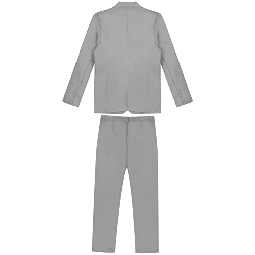 Choomomo Mens 2 Piece Suit Tuxedo Slim Fit Solid Blazer Jacket and Pants Set for Business Wedding Party3