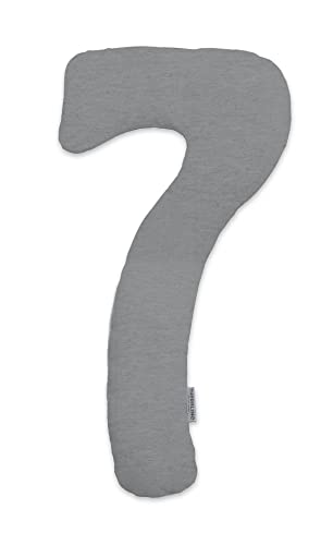 Theraline Bezug Bamboo für my7 Schlaf- & Stillkissen melange mittelgrau