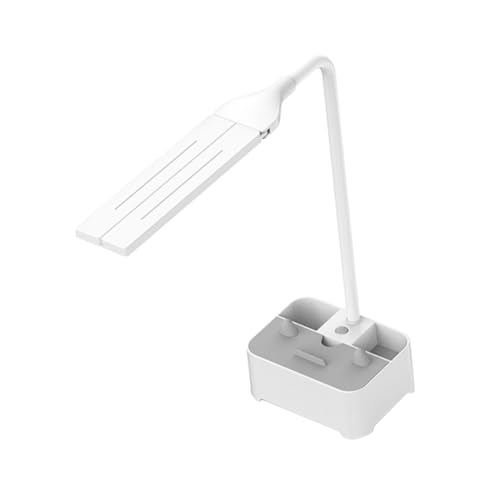 Tofficu 1 Juego Escritorio con Doble Cabezal Protección Visual de Lectura Estudiantes Soporte Móvil y Almacenamiento de Útiles USB Recargable Color