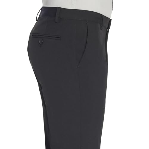 Van Heusen Men's Traveler Elastic Waist Flat Front Dress Pant4