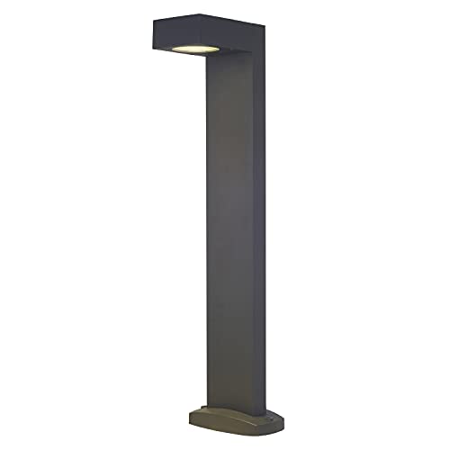 Dopo Lighting - Baliza GUIU antracita GX53 LED T2 4000K exterior IP54. Poste medio para zonas de paso, parques y jardines Cover