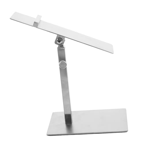 HOMOCONO Elegant Stainless Steel High Heels Riser Adjustable Metal Shoe Display Stand for Store