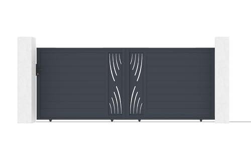 Casanoov Portail coulissant motorisé 4m VELETA H.160cm + Motorisation TANKER