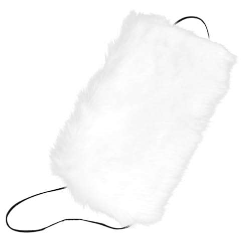 Chauffe-mains pour femmes avec fausse fourrure renard et manchon moufle thermique hiver