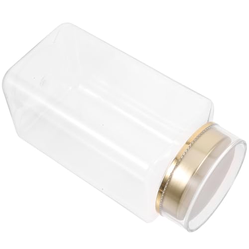 BIUDECO プラスチック密封保存容器 角型 食品用 茶葉 コーヒー豆 ド ーツ保存 キャニスター 湿気防止キッチンストレージ