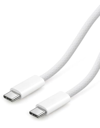 240w USB C Charging Cable 10 ft White for iPhone 15/16/17 Pro Max, Samsung