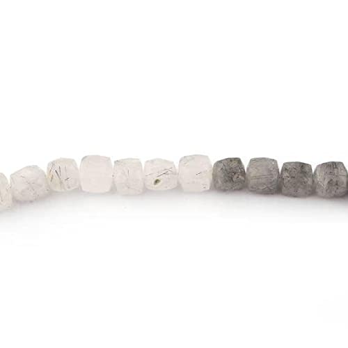 Quartz tourmaliné perles cubes 9mm pour créer vos bijoux du quotidien