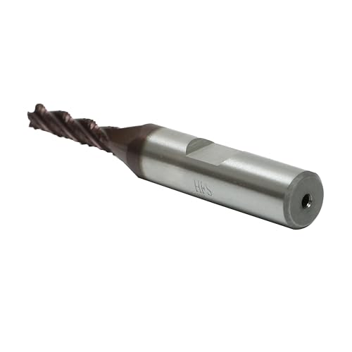 Image of HFS(R) Roughing End Mill Square End Mill 4 Flute M42 8% Cobalt TiAlN for Steel 3 /16 inch Dia.