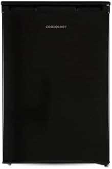 Cookology UCFR130 Undercounter Freestanding Fridge 130 Litre Capacity, Features an Adjustable Temperature Control and Legs and Reversible Door - In Black