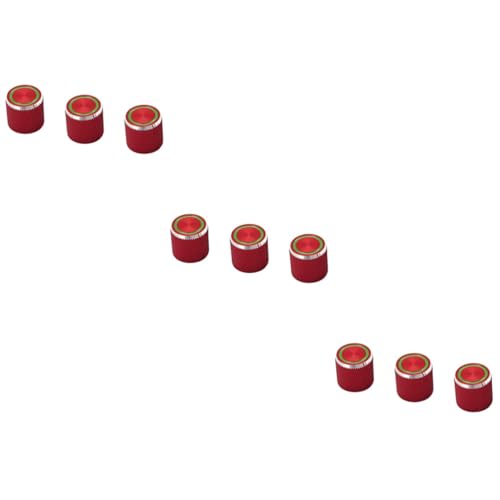 SUPVOX 3sets Metal Guitar Tone Volume Control Knobs for Electric Bass Guitar Replace Broken Old or Worn Out Knobs Cap 3pcs*3