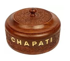 Tamanna handicrafts Chappati Box, Roti Box, Paratha, Puri Box Wooden Casserole by tamanna handicrafts